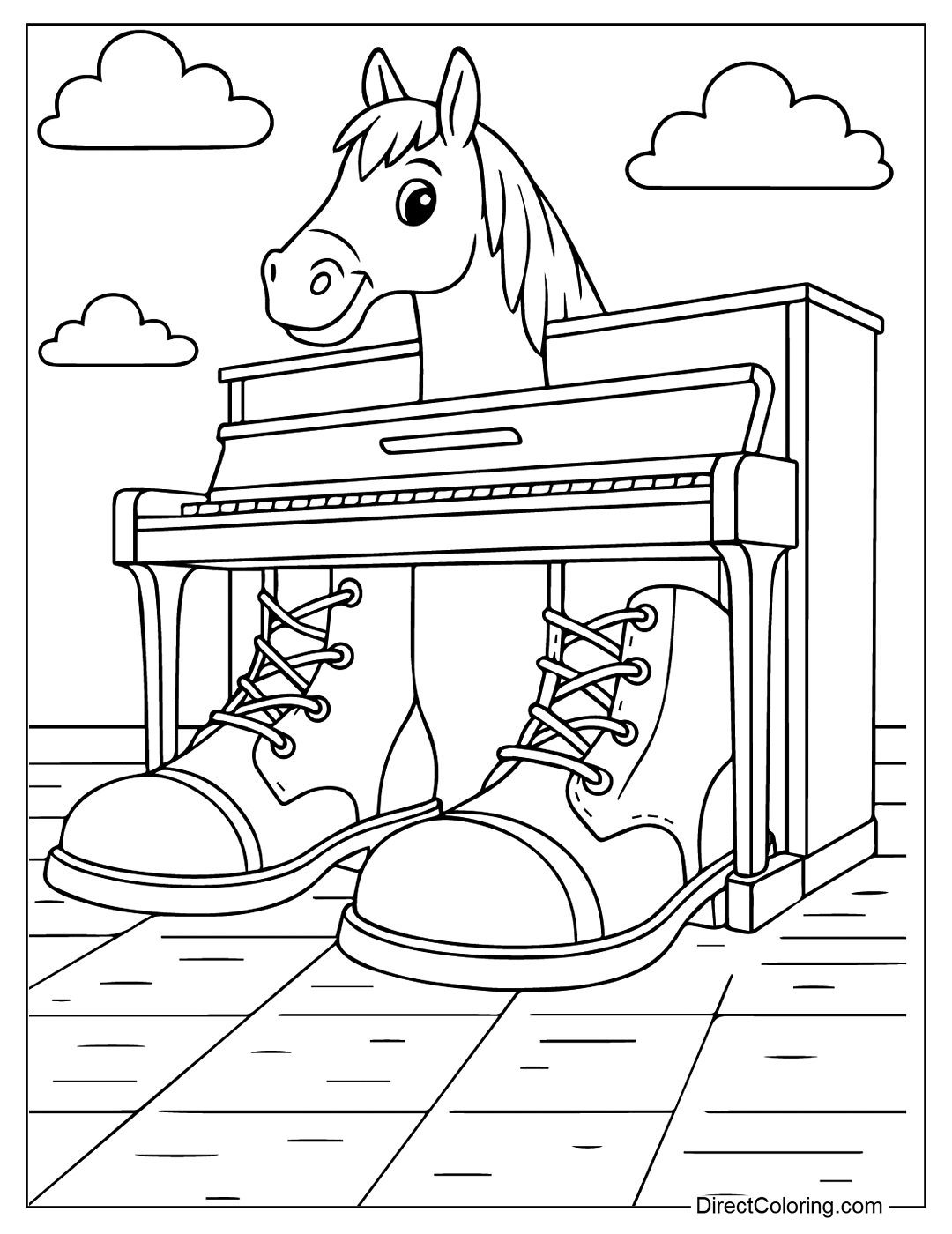 Ecco Cavallo Virtuoso Coloring Page